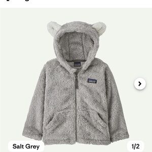 Patagonia Infant Fleece Hoody in Gray